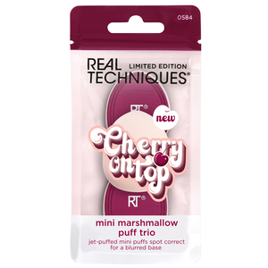Real Techniques Cherry On Top Mini Marshmallow Puff Trio 3 Piece Set