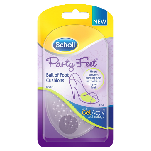 Scholl Party Feet Ball of Foot Cushion Pair Health Priceline